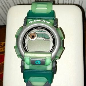 1979 translucent green Casio G-Shock watch